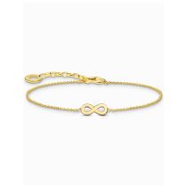 Thomas Sabo A2161-413-39-L19V Bracelet plaqué or avec pendentif infinity