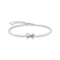 Thomas Sabo A2172-643-14-L19V Bracelet Argenté à nœuds avec pierres blanches