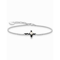 Thomas Sabo A2173-167-11-L19V Bracelet En Argent Avec Croix Blanche Cross Romance
