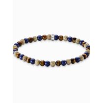 Thomas Sabo A2183-531-7-L19 Unisex Bead Bracelet dans les tons bruns et bleus