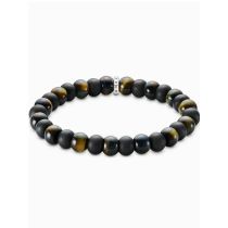 Thomas Sabo A2196-806-11-L19 Unisex bracelet Obsidian et œil de tigre
