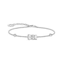 Thomas Sabo A2203-051-21-L19V Bracelet Avec Haribo Ours d'Or Et De Pierres Argent