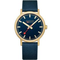 Mondaine A660.30360.40SBQ Classic bleu et Or 40mm 3ATM