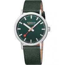 Mondaine A660.30360.60SBF Montre Homme Classic SBB recyc. Textil 40mm 3ATM