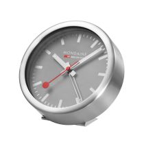Mondaine A997.MCAL.86SBV.1 mini horloge murale et réveil gris 12,5 cm