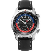 Alpina AL-255BRB4S26 Startimer Pilot Worldtimer Montre Homme 41mm 10ATM