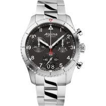 Alpina AL-372BW4S26B Startimer Pilot Chronographe Montre Homme 