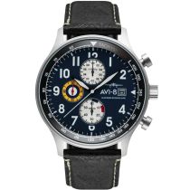 AVI-8 AV-4011-01 Montre Homme Hawker Hurricane Classic Chronographe 43mm 5ATM