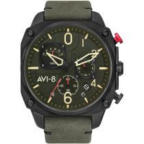 AVI-8 AV-4052-08 Hawker Hunter Chronographe Montre Homme 45mm 5ATM