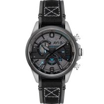AVI-8 AV-4056-08 Montre Homme Hawker Harrier Dual Retrograde Chronographe 44mm 5ATM