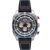 AVI-8 AV-4100-02 Montre Homme Hawker Hunter Dual Time Chronographe 43mm 5ATM