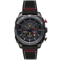 AVI-8 AV-4100-04 Montre Homme Hawker Hunter Dual Time Chronographe 43mm 5ATM