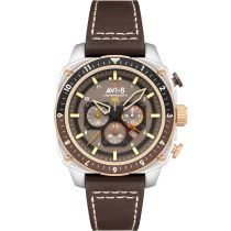 AVI-8 AV-4100-05 Montre Homme Hawker Hunter Dual Time Chronographe 43mm 5ATM