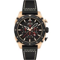 AVI-8 AV-4100-06 Montre Homme Hawker Hunter Dual Time Chronographe 43mm 5ATM