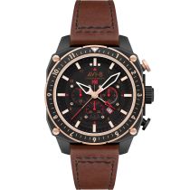 AVI-8 AV-4100-09 Montre Homme Hawker Hunter Dual Time Chronographe 43mm 5ATM