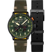 AVI-8 AV-4109-04 Montre Homme Flyboy Spirit of Tuskegee Limited Chrono 44mm 5ATM