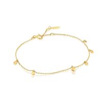 ANIA HAIE BAU001-05YG Gold Mixed Disc Bracelet pour Femmes or 14K