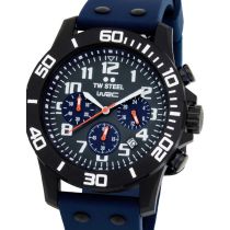 TW-Steel CA5 Montre Homme Carbone Chronographe 44mm 10ATM