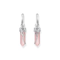 Thomas Sabo CR722-643-9 Créoles en argent avec pendentif en cristal rose & symboles Femme