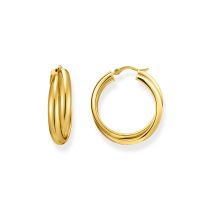Thomas Sabo CR738-413-39 Bold - Créoles dorées 27,0 mm design entrelacé Femme