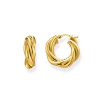 Thomas Sabo CR742-413-39 Bold - Créoles dorées 20,0 mm design entrelacé Femme