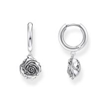 Thomas Sabo CR757-637-21 Créoles midnight rose Argent Femmes