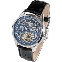 Carl von Zeyten CVZ0063BLS Freiburg Automatique Dual Time Montre Homme 44mm 