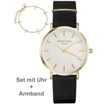 Rosefield DWBJG-D12 The West Village Set + Bracelet Montre Femme 34mm