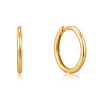 ANIA HAIE Créoles Huggie Hoop or 14K EAU001-07YG