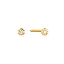 ANIA HAIE Clous d'oreille Bezel or 14K EAU001-24YG