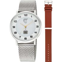 ETT Eco Tech Time EGS-11620-12MS Montre homme Atacama Solar radio-pilotée