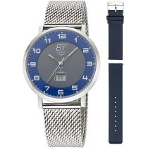 ETT Eco Tech Time EGS-11621-32MS Montre homme Atacama Solar radio-pilotée