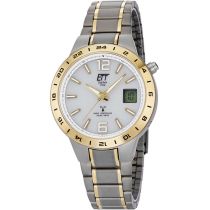 ETT EGT-11410-40M Montre Homme solaire Titane Montre-bracelet radio