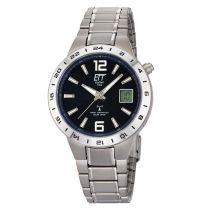 ETT EGT-11411-41M Montre Homme solaire Titane Montre-bracelet radio 
