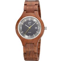 ETT EGW-12123-22SET solaire drive Osoyoos Wood Montre Homme 42mm 3ATM