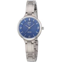 ETT ELS-12147-31M Diamond Lady Solar Drive Titane Montre Femme 28mm 5ATM