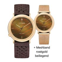 Citizen EM1003-48X Eco-Drive Elegance Ambiluna Montre Femme 34mm 5ATM