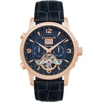 Thomas Earnshaw ES-8177-07 Marylebone Grand Date Open Heart Montre Homme 42mm