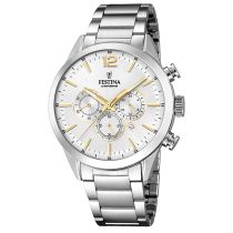 Festina F20343/1 Timeless Chronographe Montre Homme 43mm 10ATM