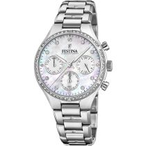 Festina F20401/1 Boyfriend Chronographe Montre Femme 36mm 5ATM