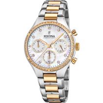 Festina F20402/1 Boyfriend Chronographe Montre Femme 36mm 5ATM