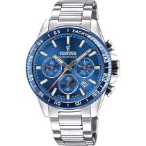 Festina F20560/3 Timeless Chronographe Montre Homme 45mm 10ATM