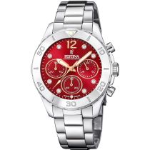 Festina F20603/2 Boyfriend Chronographe Montre Femme 39mm 10ATM