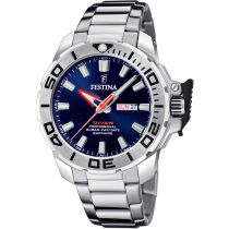 Festina F20665/1 Montre Homme Professional Diver Set + bracelet en silicone 46mm 20ATM