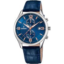 Festina F6855/6 Timeless Chronographe Montre Homme 42mm 3ATM