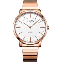 Rotary GB02767/02 London Montre à tirette pour Homme 40mm 3ATM