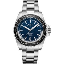 Rotary GB05370/88 Henley World Timer Montre Homme 41mm 10ATM