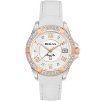Bulova 98R233 Montre Femme Marine Star 23 Diamonds 32mm 10ATM