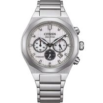 Citizen CA4690-51A Montre Homme Super-Titane Zenshin Eco-Drive Chrono 41mm 10ATM 