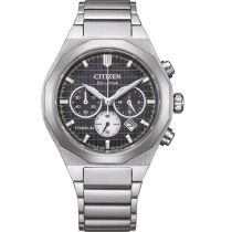 Citizen CA4690-51E Montre Homme Super-Titane Zenshin Eco-Drive Chrono 41mm 10ATM 
